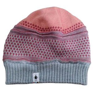 Smartwool Popcorn Cable Beanie Sunset Coral One Size Warm Wool Winter Hat